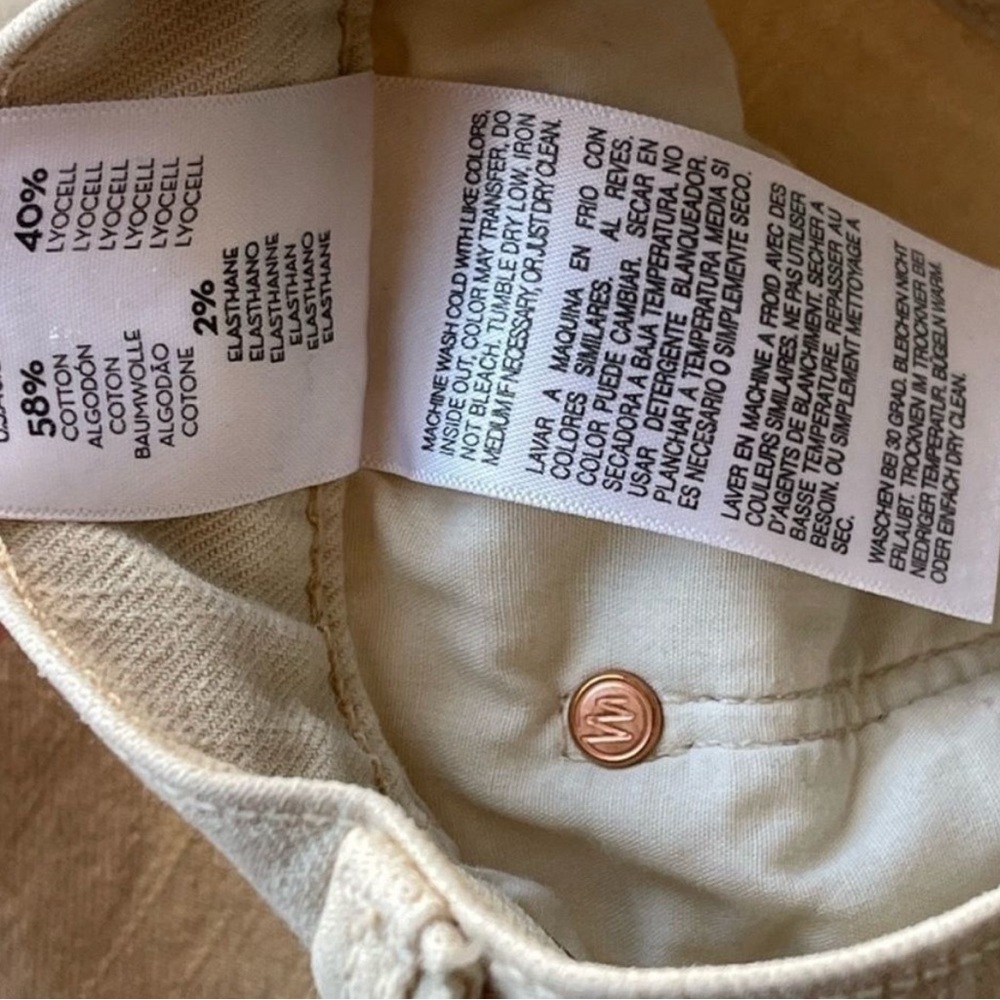 MOTHER Women's Tan Boyfriend Jeans size 30 - Picture 8 of 8